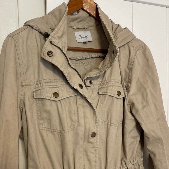 Kismet Khaki Utility Jacket Size Large - Picture 2 of 8